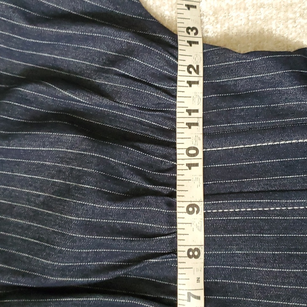 Lovers + Friends mini pinstripe denim dress size xs - Picture 14 of 17
